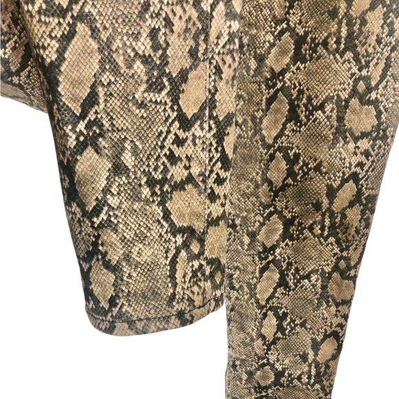 Frame Le High Skinny Crop Jeans in Coated Python Size 25 - Picture 8 of 8